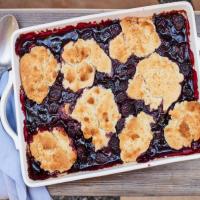 Vegan Cherry Cobbler with Almond Biscuit Topping image