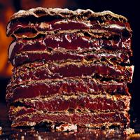 Crunchy Chocolate Caramel Layer Cake image