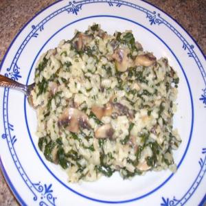Risotto with Spinach and Mushrooms_image