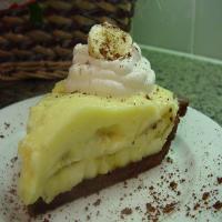 Old-Fashioned Banana Cream Pie With Chocolate Pastry image