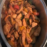 Chicken With Sweet Peppers and Balsamic Vinegar image
