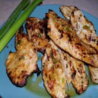 Sweet and Spicy Grilled Chicken With Green Onions image