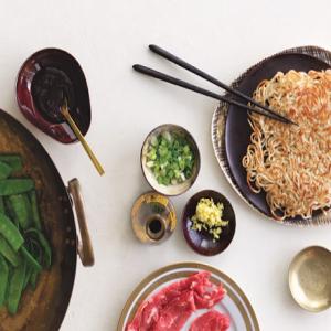 Beef and Snow Peas with Panfried Noodles Recipe | Epicurious.com_image