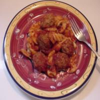 Crock Pot Meatballs & Penne in Red Sauce image