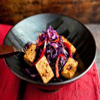 Rice Bowl With Cabbage and Baked Tofu_image