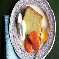 Pound Cake with Grand Marnier-Poached Apricots image