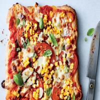 Tomato, Basil, and Corn Pizza_image