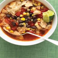 Tortilla Soup with Black Beans image