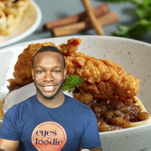 Pear Butter Chicken And Waffles By ReShawn Wilder Recipe by Tasty_image