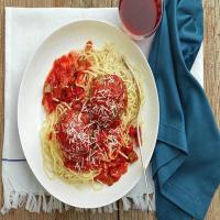 Sunny's Spicy Spaghetti with Mega Meatballs image