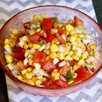 Corn, Sweet Onion, and Tomato Salad image
