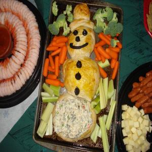 Christmas Snowman Bread for Dip image
