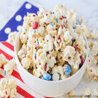 Patriotic White Chocolate Popcorn_image