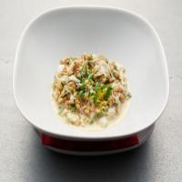Crab Farrotto with Peas image