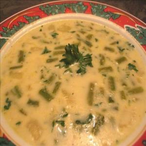 Asparagus and Wild Rice Soup image