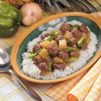 Sweet and Sour Meatballs with Pineapple image