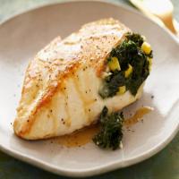 Spicy Kale and Corn Stuffed Chicken Breasts image