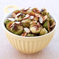 Roasted Brussels Sprouts with Toasted Almonds_image