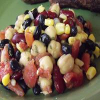 Low Fat, Cheap, and Delicious Three Bean Salad image