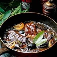 Venison Braised in Guinness and Port with Pickled Walnuts_image