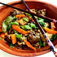 Asian Ground Beef Noodle Bowls image