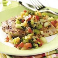 Spiced Chicken with Melon Salsa_image