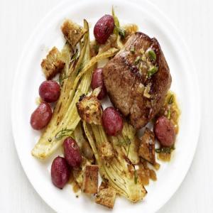 Tuscan Pork with Fennel and Grapes image