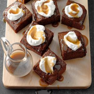 Granny's Gingerbread Cake with Caramel Sauce_image
