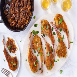 Mint Lamb Chops With Caramelized Shallots_image