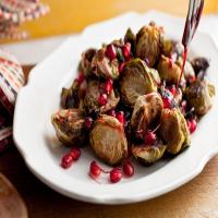 Roasted Brussels Sprouts With a Pomegranate Reduction image