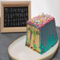 Surprise Rainbow Pi Cake image