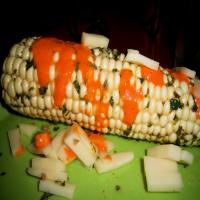 Hot Corn With Chimichurri Butter_image