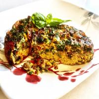 Air Fryer Spinach and Mushroom Frittata image
