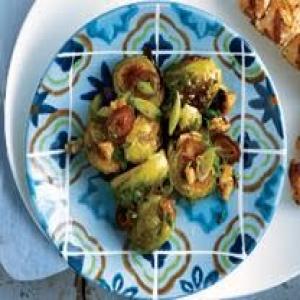 Roasted Brussel Sprouts With Walnuts & Dates Recipe - (3.5/5) image