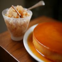 Cream Cheese Flan with Quince Compote_image
