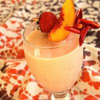 Rosy Ginger Peach Smoothie_image