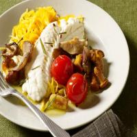 Bass Agrodolce with Spaghetti Squash and Mushrooms_image