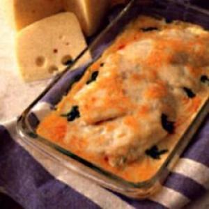 Cheesy Fish Fillets with Spinach_image