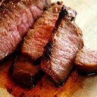 London Broil with Raspberry-Balsamic Sauce_image