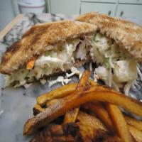 My Fish Sandwich with Zesty Pineapple Slaw_image