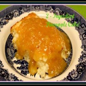 2 - Ingredient Pineapple Cake with a Warm Pineapple Sauce!_image