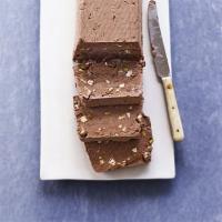 Chocolate, pistachio & nougat semifreddo image