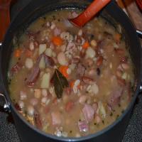 Country Ham & Bean Soup with Smoked Sausage_image