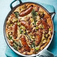Easy cheesy mustard toad-in-the-hole with broccoli_image