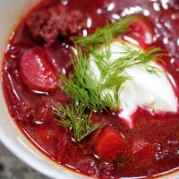 Ukrainian Red Borscht Soup_image