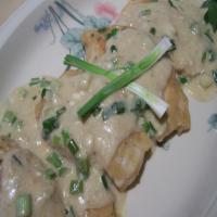 Chicken With Creamy Green Onion Sauce_image