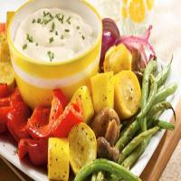 Roasted Vegetables with Spicy Aïoli Dip image