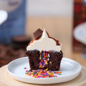 Chocolate Pinata Cupcake: Peanut Butter Bliss Recipe by Tasty image