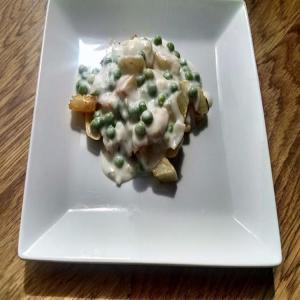 Herb Roasted Potatoes with Creamed Peas_image