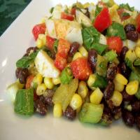 Colorful Black Bean and Crab Salad_image